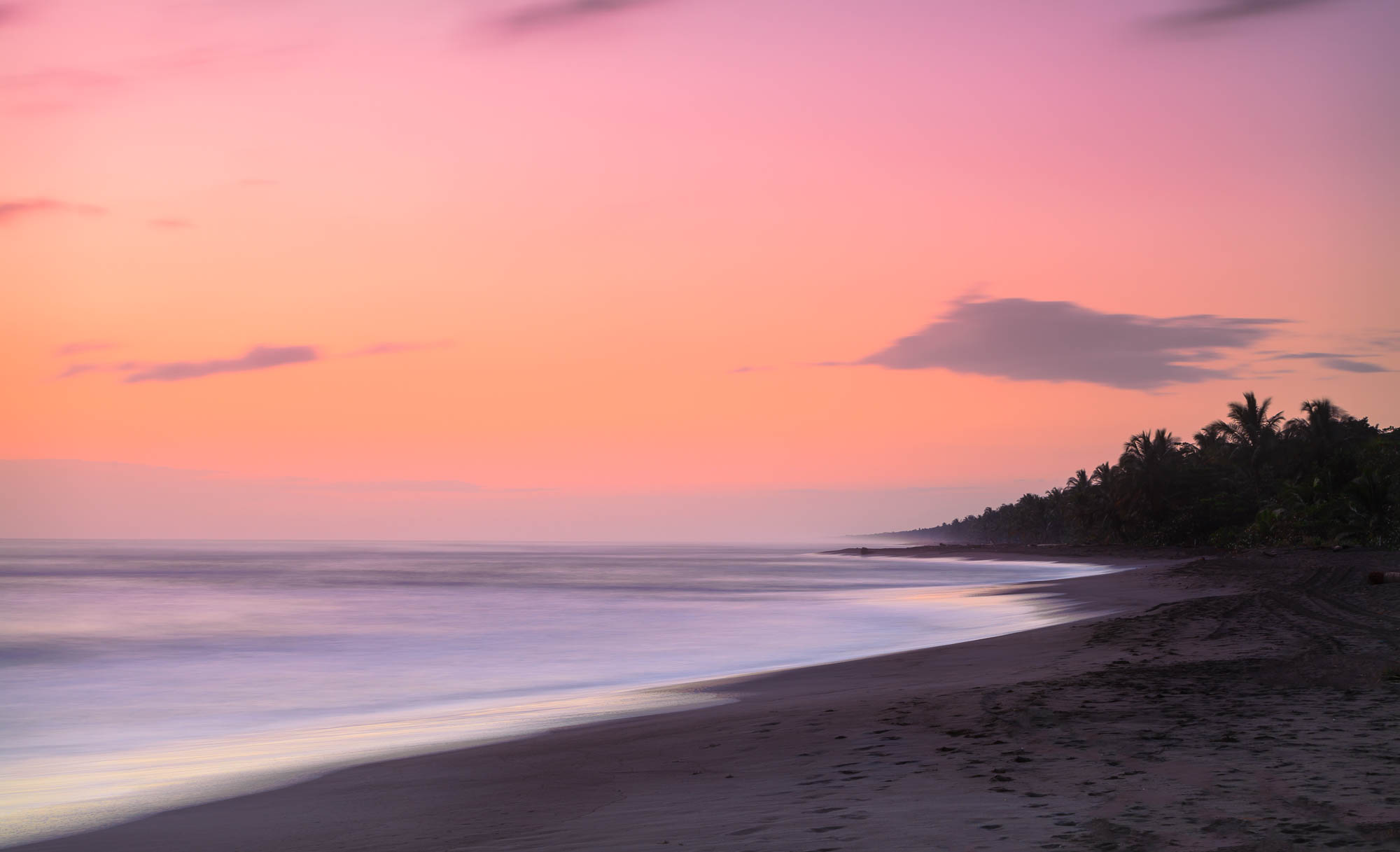 Long exposure seascape Costa Rica